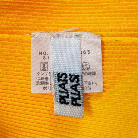  ISSEY MIYAKE イッセイミヤケ PLEATS PLEASE ノースリーブカットソー SIZE 3 PP31-FK365 イエロー系 レディース