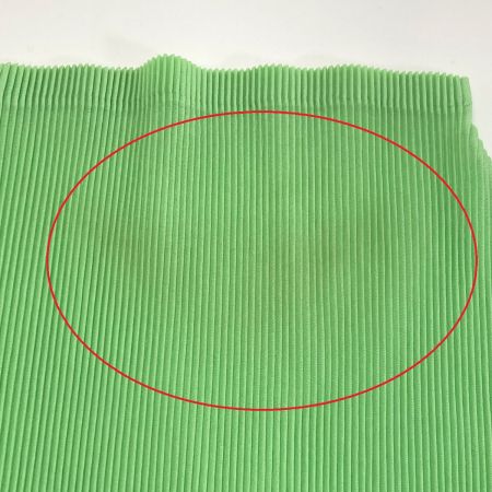  ISSEY MIYAKE イッセイミヤケ PLEATS PLEASE 半袖 カットソー PP23-FK305 黄緑 サイズ 3 レディース