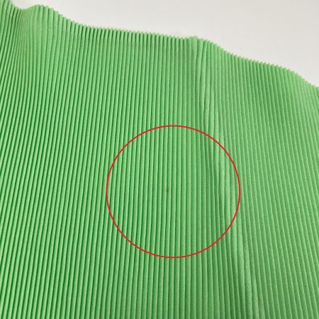  ISSEY MIYAKE イッセイミヤケ PLEATS PLEASE 半袖 カットソー PP23-FK305 黄緑 サイズ 3 レディース