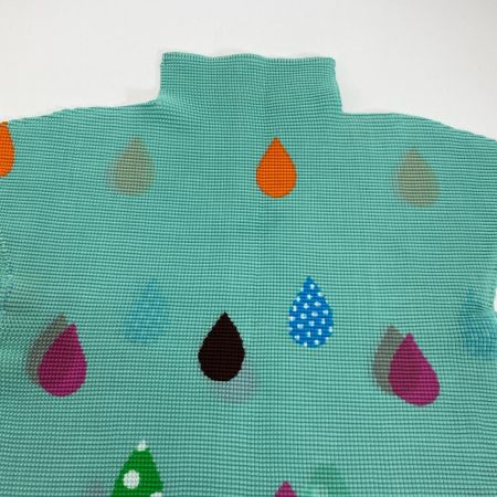  ISSEY MIYAKE イッセイミヤケ ノースリーブカットソー MI71FK443 エメラルドグリーン サイズ不明 レディース