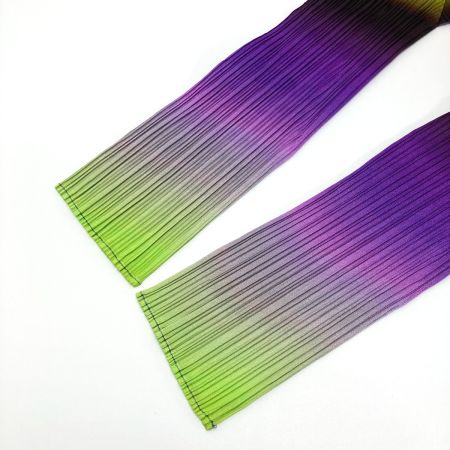  ISSEY MIYAKE イッセイミヤケ PLEATS PLEASE ワンピース PP23-JT736 ブラックピンク×イエロー×パープル サイズ 3 レディース