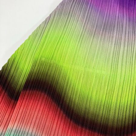  ISSEY MIYAKE イッセイミヤケ PLEATS PLEASE ワンピース PP23-JT736 ブラックピンク×イエロー×パープル サイズ 3 レディース