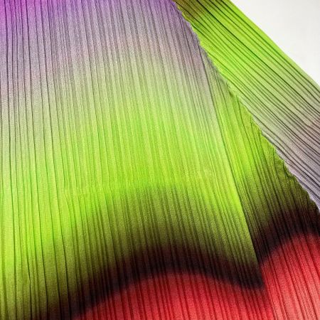  ISSEY MIYAKE イッセイミヤケ PLEATS PLEASE ワンピース PP23-JT736 ブラックピンク×イエロー×パープル サイズ 3 レディース