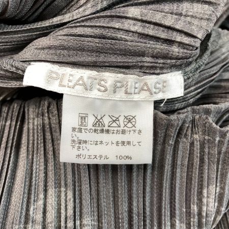  ISSEY MIYAKE イッセイミヤケ PLEATS PLEASE ノースリーブワンピース PP53-JH894 グレー サイズ 3 レディース
