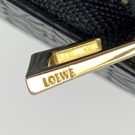  LOEWE ロエベ リピートアナグラム C499T12X07 ブラック ラウンドファスナー財布 レディース