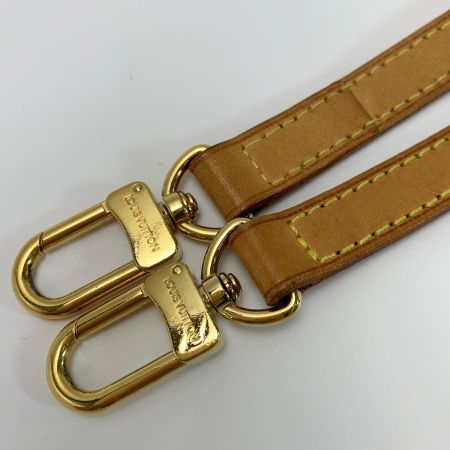  LOUIS VUITTON ルイヴィトン ヌメ革 レザー ベージュ ゴールド金具 約77cm ショルダーストラップ  バッグ用アクセサリー ゴールド金具