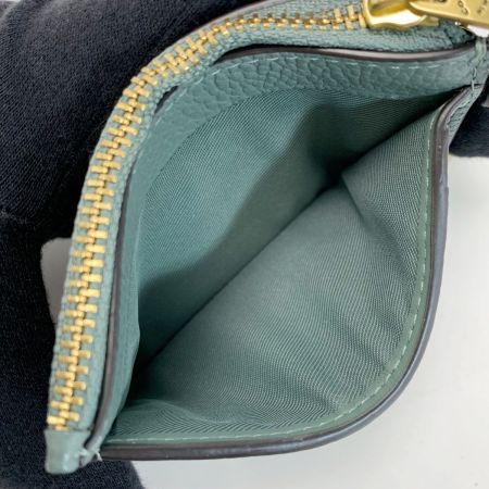  COACH コーチ ミニ スキニー ID ケース CR550 グレー キーリング付き