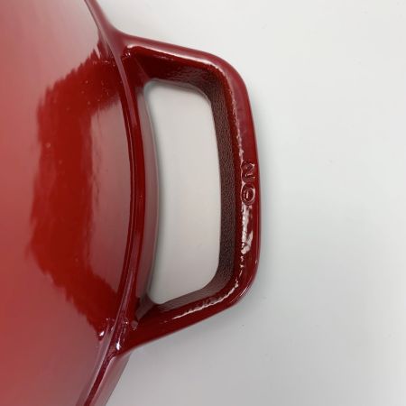  STAUB ストウブ ピコ ココット 24cm ラウンドチェリー キッチン用品 調理器具 レッド ホーロー鍋