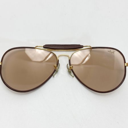  RAY-BAN (B&L) B&L アウトドアーズマン レザーコレクション サングラス ブラウン 62□14 ケース有 OUTDOORSMAN