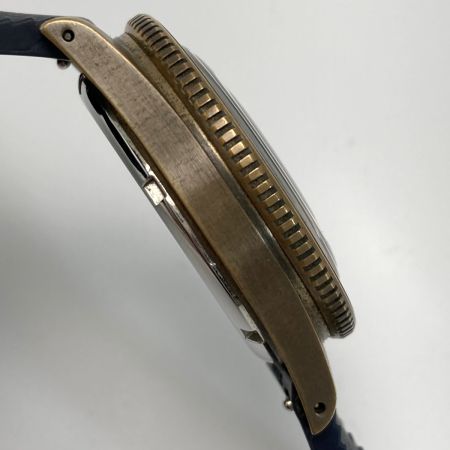  BALTIC アクアスカーフ ブロンズ ブルーダイアル 自動巻き メンズ 腕時計 箱有 AQUASCAPHE