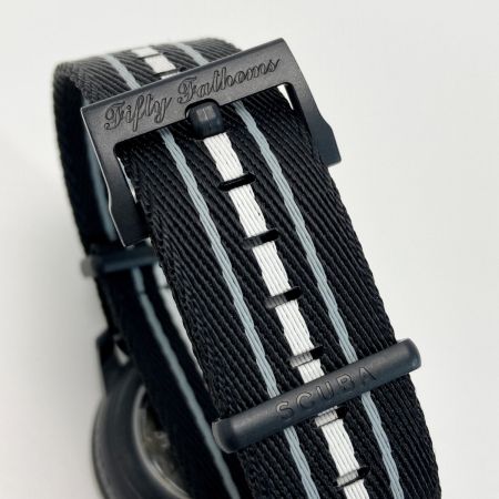  BLANCPAIN×swatch フィフティファゾムス オーシャンオブストーム SO35B400 ブラック 自動巻き メンズ 腕時計 箱有