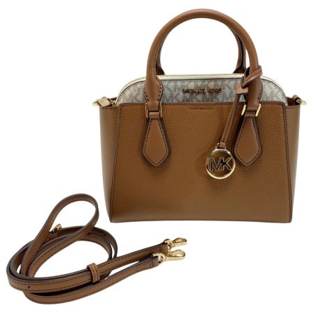  MICHAEL KORS マイケルコース ジェットセット インナーポーチ ストラップ付  35F0GDIC1L ブラウン 2WAYバッグ