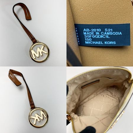 MICHAEL KORS マイケルコース ジェットセット インナーポーチ ストラップ付  35F0GDIC1L ブラウン 2WAYバッグ