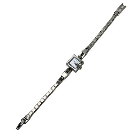  GUCCI グッチ ミニ Gロゴ ブルーシェル シルバー 102 クォーツ レディース 腕時計