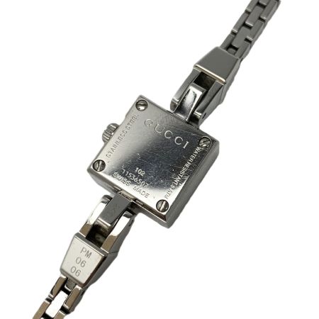  GUCCI グッチ ミニ Gロゴ ブルーシェル シルバー 102 クォーツ レディース 腕時計