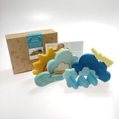  GRIMMS グリムス お天気の積み木 ウェザーブロック 13ピース 箱有 Bランク