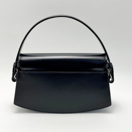  ITAGAKI ブラスコット ハンドバッグ B50111N ブラック レザー 布袋・ショルダーストラップ有