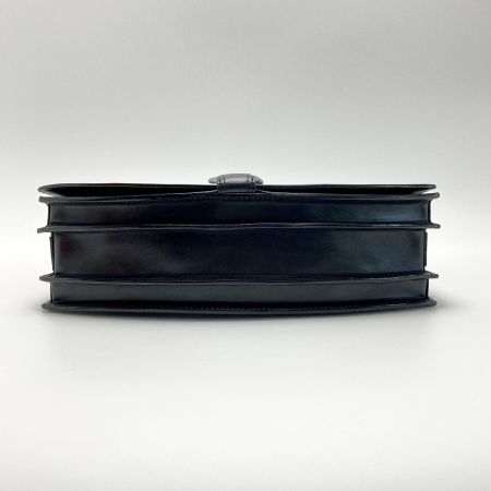  ITAGAKI ブラスコット ハンドバッグ B50111N ブラック レザー 布袋・ショルダーストラップ有