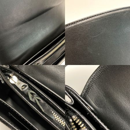  ITAGAKI ブラスコット ハンドバッグ B50111N ブラック レザー 布袋・ショルダーストラップ有