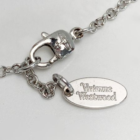  Vivienne Westwood ヴィヴィアン・ウエストウッド DIAMANTE HEART ブレスレット シルバー×レッド メタル ハート