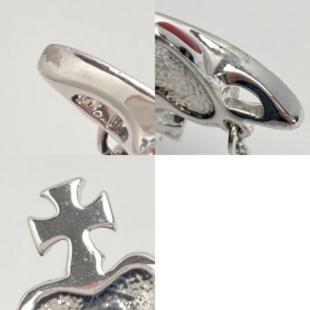  Vivienne Westwood ヴィヴィアン・ウエストウッド DIAMANTE HEART ブレスレット シルバー×レッド メタル ハート