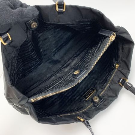  PRADA プラダ B11215 ブラック ハンドバッグ 袋・ギャランティーカード付