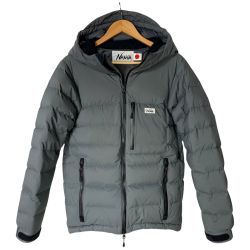 ☆☆ NANGA ナンガ ダウンジャケット  WHITE LABEL グレー サイズS フードにキズ有 Bランク