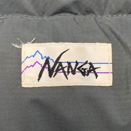  NANGA ナンガ ダウンジャケット  WHITE LABEL グレー サイズS フードにキズ有