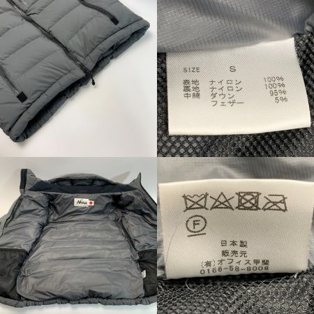  NANGA ナンガ ダウンジャケット  WHITE LABEL グレー サイズS フードにキズ有