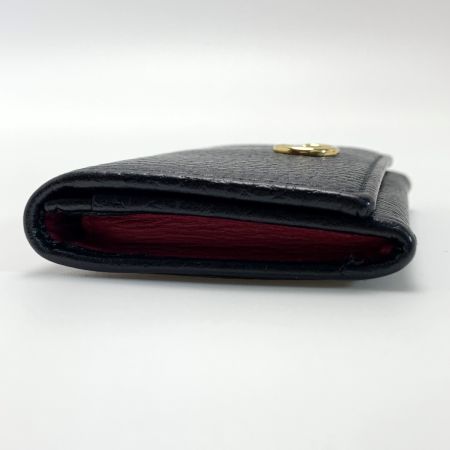  GUCCI グッチ レザー GGアマラント  739525 ブラック カードケース 袋有
