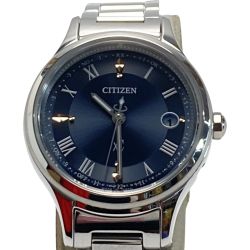 ☆☆ CITIZEN シチズン XC クロスシー ヒカリコレクション ネイビー 電波ソーラー レディース 腕時計 Bランク