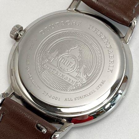  DUFA ドゥッファ グロピウス DF-9001 ブラック クォーツ メンズ 腕時計 Gropius