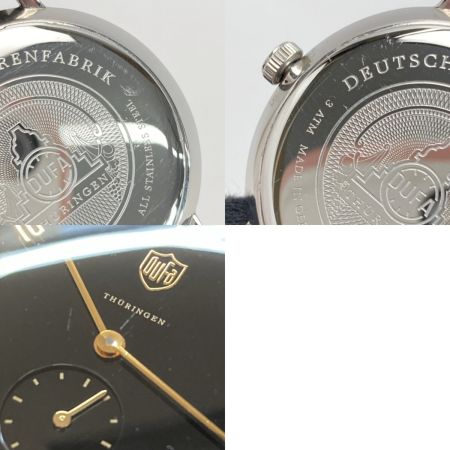  DUFA ドゥッファ グロピウス DF-9001 ブラック クォーツ メンズ 腕時計 Gropius