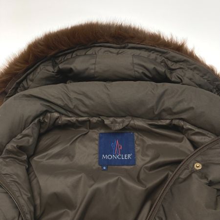  MONCLER モンクレール ダウンジャケット G32-003 ブラウン サイズ 0 レディース