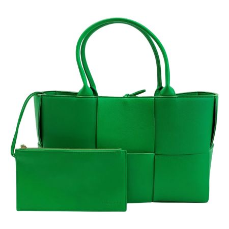  BOTTEGA VENETA ボッテガヴェネタ ザアルコ ミディアム マキシ イントレチャート ラムレザー 609175 パラキート トートバッグ レディース 袋有