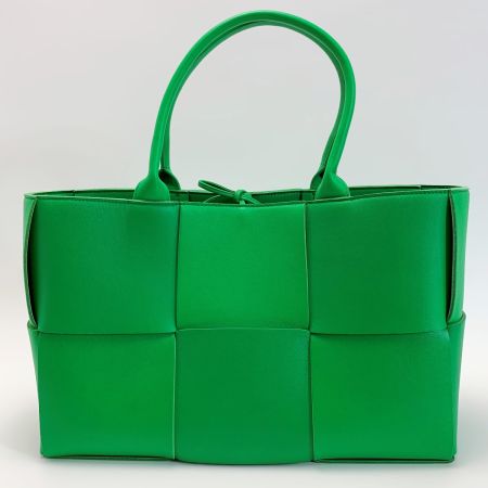  BOTTEGA VENETA ボッテガヴェネタ ザアルコ ミディアム マキシ イントレチャート ラムレザー 609175 パラキート トートバッグ レディース 袋有