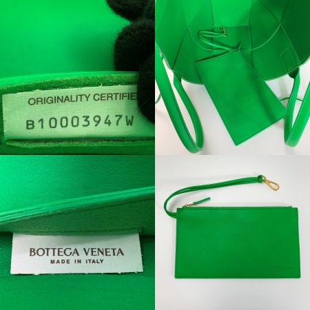  BOTTEGA VENETA ボッテガヴェネタ ザアルコ ミディアム マキシ イントレチャート ラムレザー 609175 パラキート トートバッグ レディース 袋有