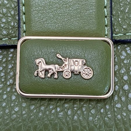  COACH コーチ 3つ折り財布 CC059 カーキ レディース
