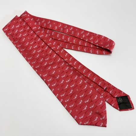  CELINE セリーヌ サングラス柄 ネクタイ  ピンク シルク100%