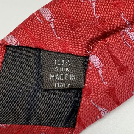  CELINE セリーヌ サングラス柄 ネクタイ  ピンク シルク100%