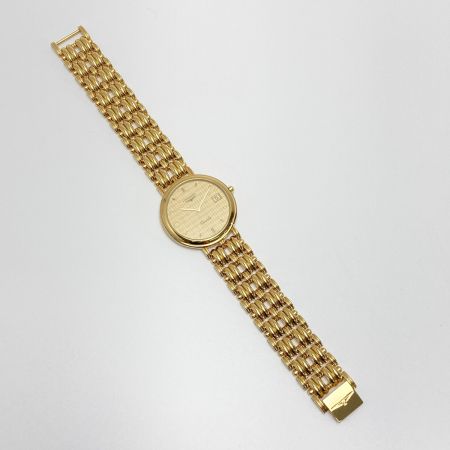  LONGINES ロンジン フラッグシップ デイト SS 6980 101 ゴールド クォーツ メンズ 腕時計