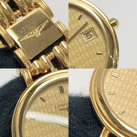  LONGINES ロンジン フラッグシップ デイト SS 6980 101 ゴールド クォーツ メンズ 腕時計