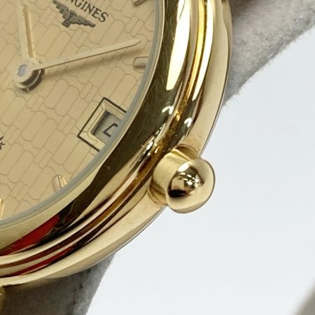  LONGINES ロンジン フラッグシップ デイト SS 6979 160 ゴールド クォーツ レディース 腕時計