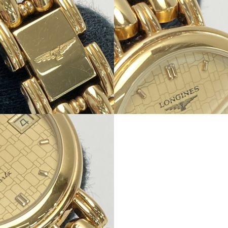  LONGINES ロンジン フラッグシップ デイト SS 6979 160 ゴールド クォーツ レディース 腕時計