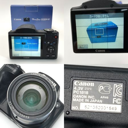  CANON キャノン PowerShot パワーショット SX500 IS コンパクトデジタルカメラ 取説・充電器・箱付き