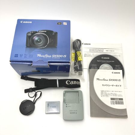  CANON キャノン PowerShot パワーショット SX500 IS コンパクトデジタルカメラ 取説・充電器・箱付き