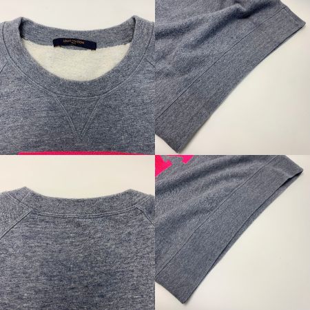  LOUIS VUITTON ルイヴィトン アップサイドダウン LVロゴ RM182M GVR HFY20W グレー×ピンク スウェット サイズM