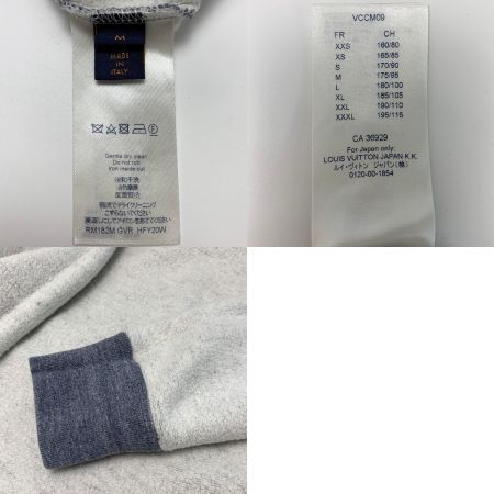  LOUIS VUITTON ルイヴィトン アップサイドダウン LVロゴ RM182M GVR HFY20W グレー×ピンク スウェット サイズM