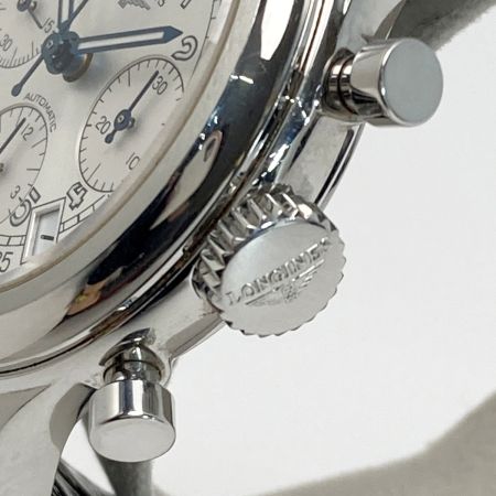  LONGINES ロンジン ヘリテージ 1951 デイト クロノグラフ L2.745.4.73.2 シルバー 自動巻き メンズ 腕時計 箱有