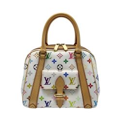 ☆☆ LOUIS VUITTON ルイヴィトン プリシラ  モノグラム M40096 マルチカラー ホワイト ハンドバッグ 袋有 Bランク